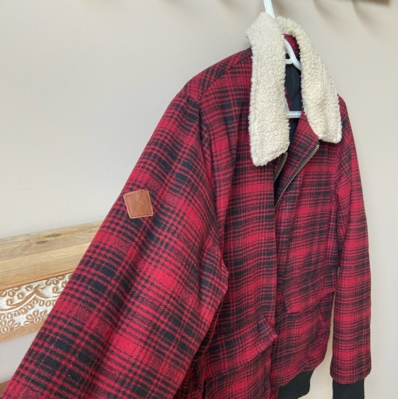 Plaid bomber jacket M - Picture 3 of 7
